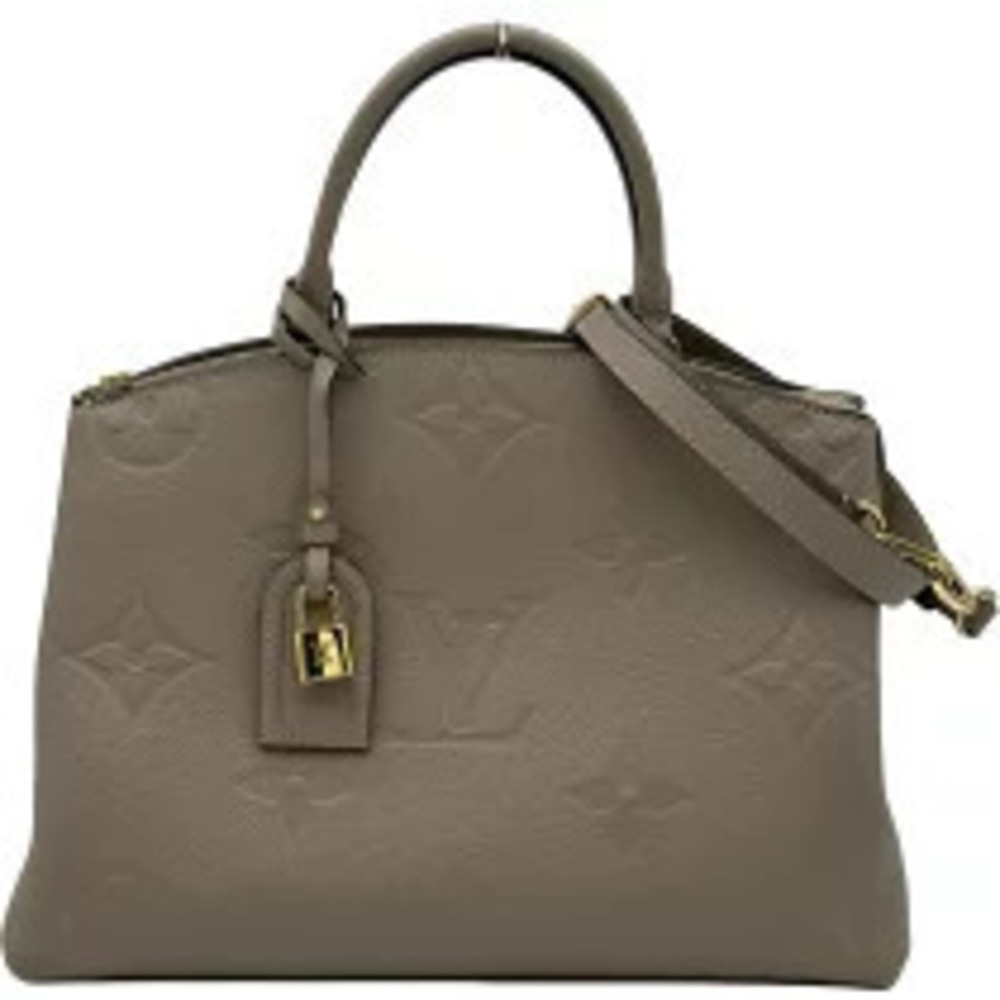 Louis Vuitton Grand Palais Beige Cream Monogram Empreinte Shoulder Bag
